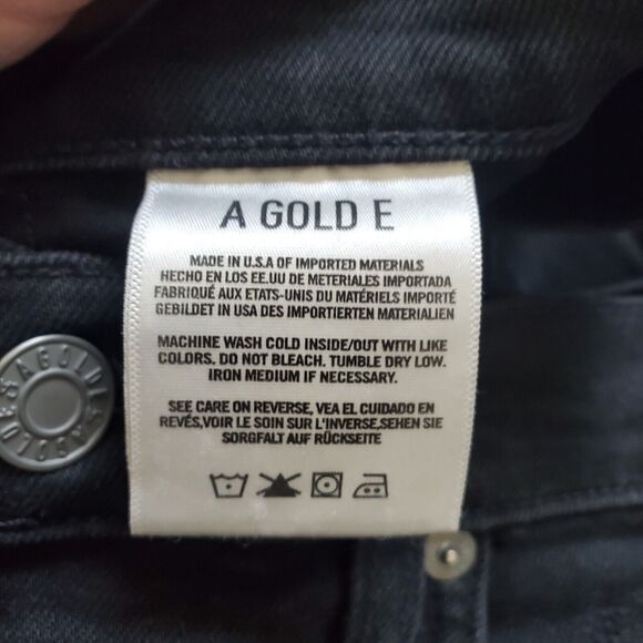 Agolde x Ferg Jeans Mens 32 Black Skinny Leg Distressed - Picture 9 of 13